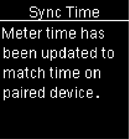 Accu-Chek Guide Me error code Sync Time