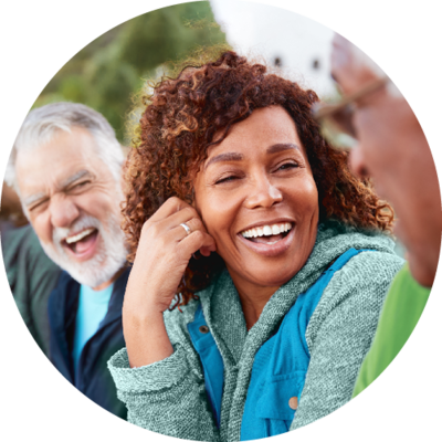 Lifestyle Smiling Lady Circle