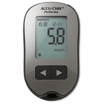 Image showing the Accu-Chek Performa blood glucose meter, designed for people with diabetes